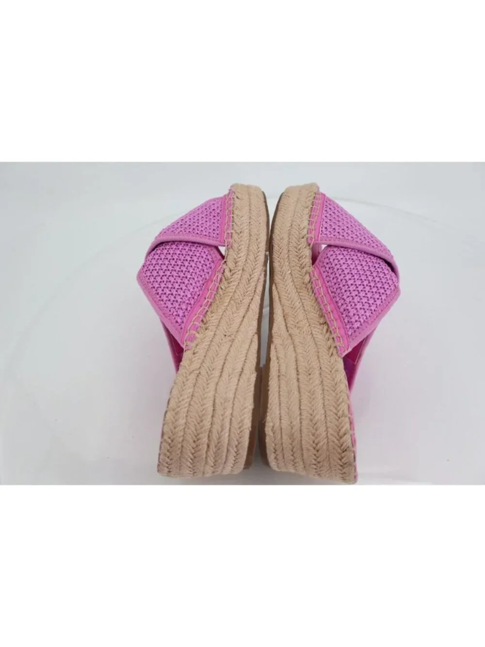 Franco Sarto Women's Pamala Sandal Size 10 Wedge Platform Pink Espadrille